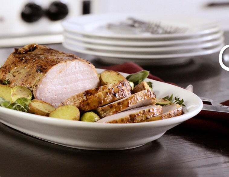 Brown Sugar & Mustard Glazed Pork Roast